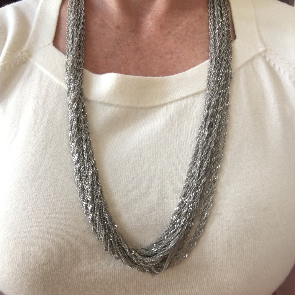 15” silver necklace